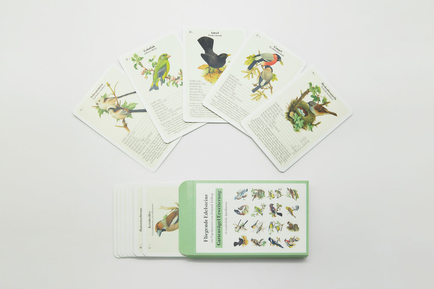 Spiele-Bundle: Vogelquartett + Gartenvögel Erweiterung